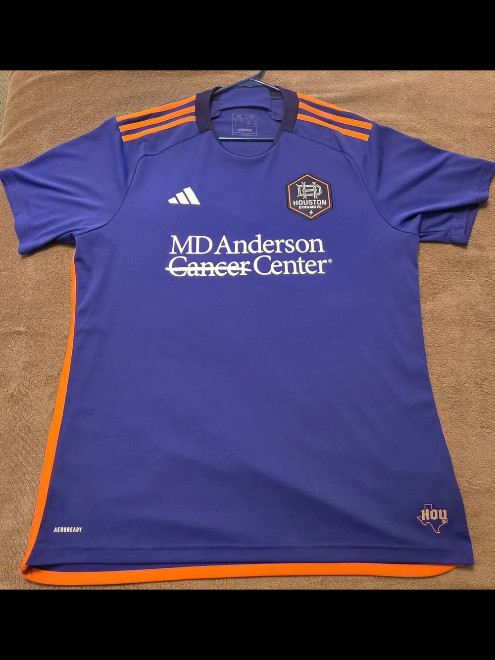 Houston DYNAMO adidas Purple Slim Fit Athletic Jersey